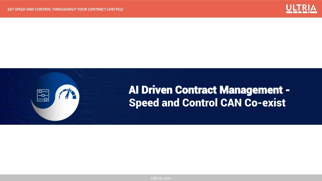 ai driven contract management speed and control