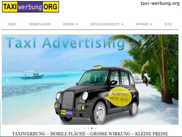 Taxi advertising