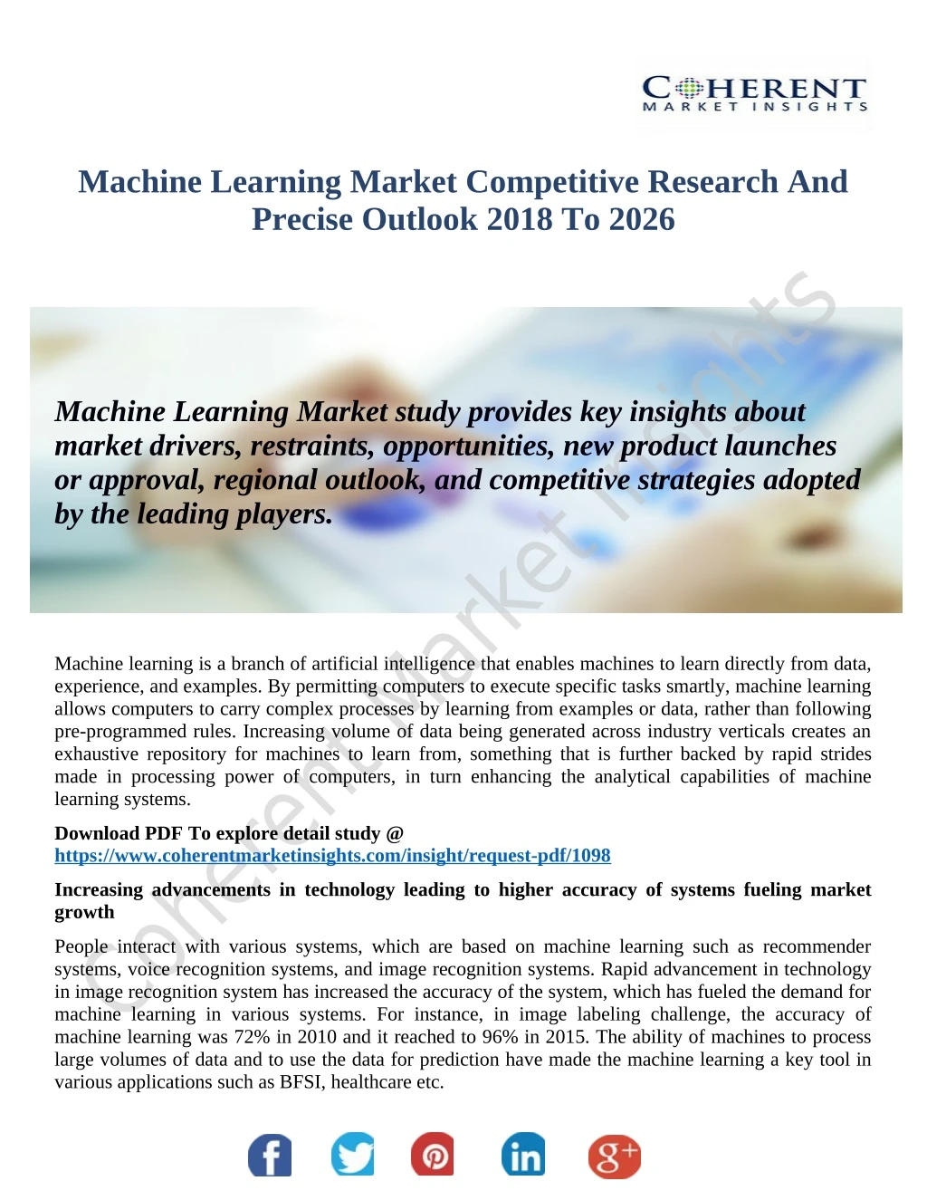 machine learning market competitive research