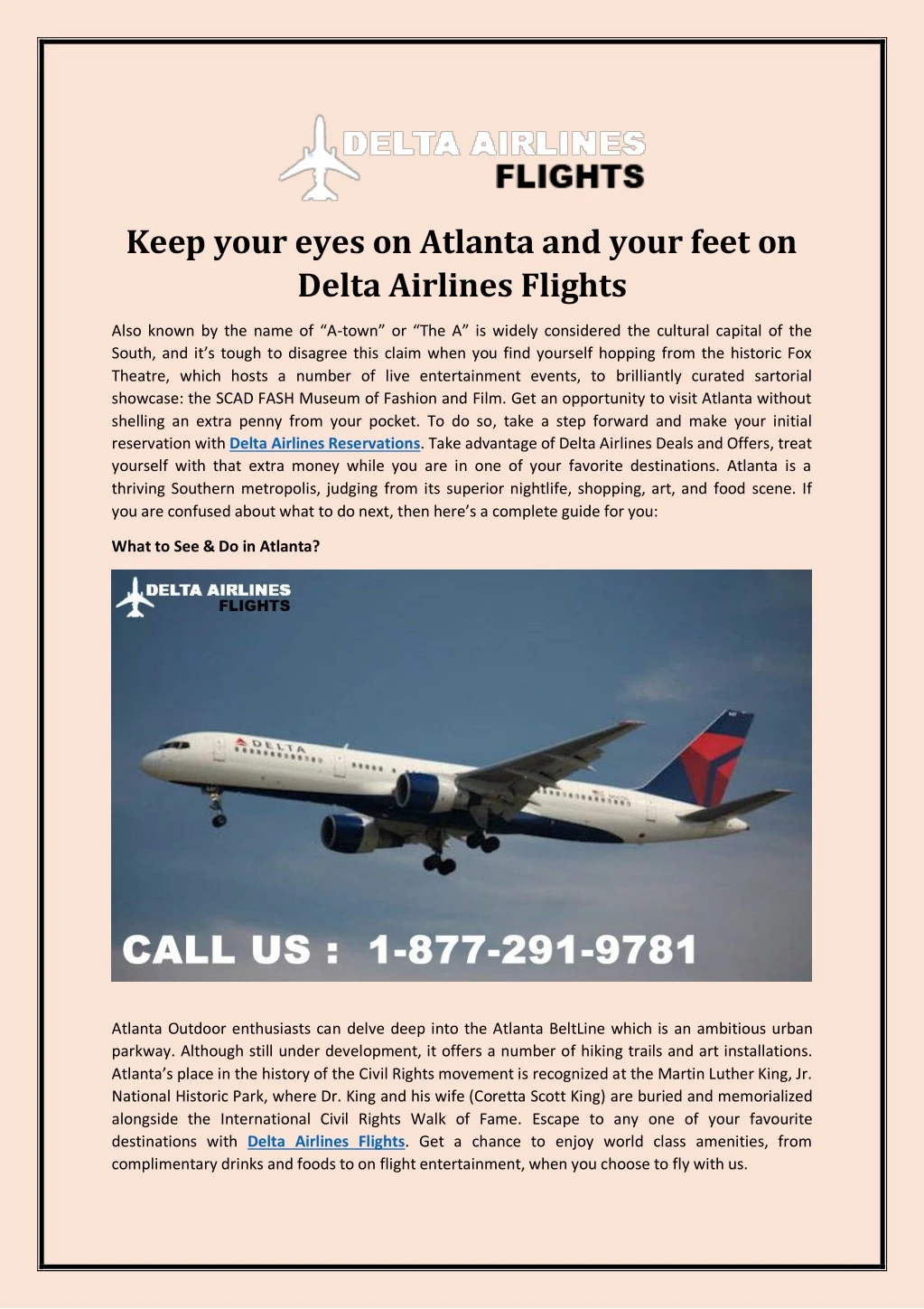keep your eyes on atlanta and your feet on delta