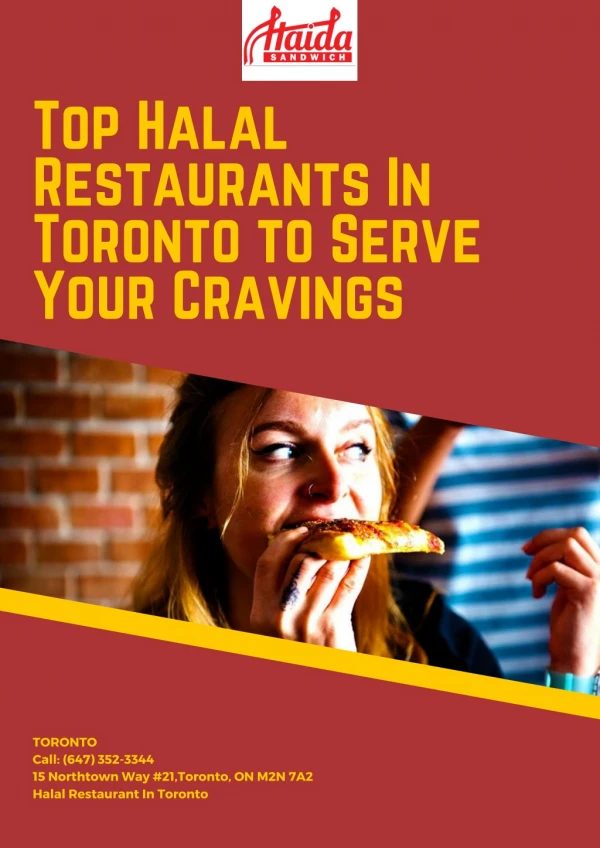 Top Halal Restaurants In Toronto to Serve Your Cravings