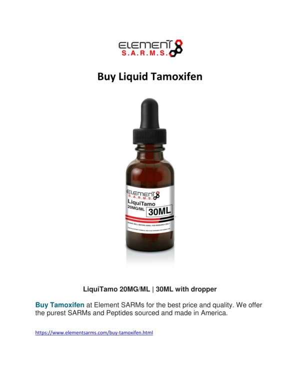 Buy Liquid Tamoxifen