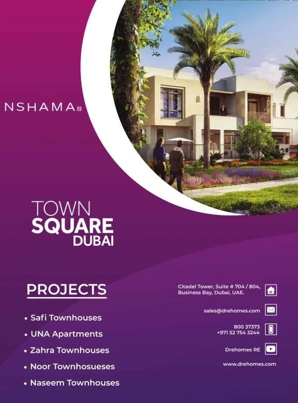 NSHAMA Town Square Townhouses Dubai
