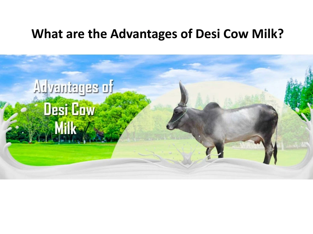 what are the advantages of desi cow milk