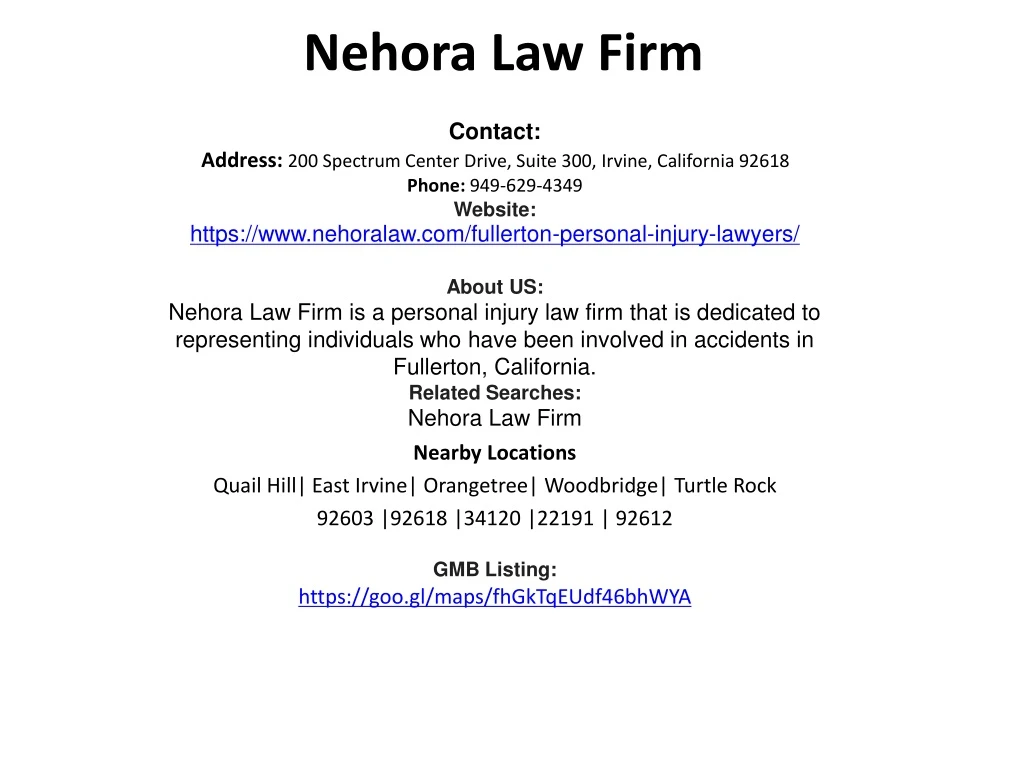 nehora law firm