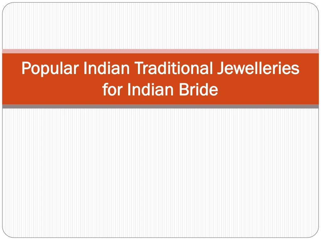 popular indian traditional jewelleries for indian bride