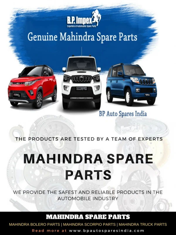 The Top Most Mahindra Spare Parts Supplier