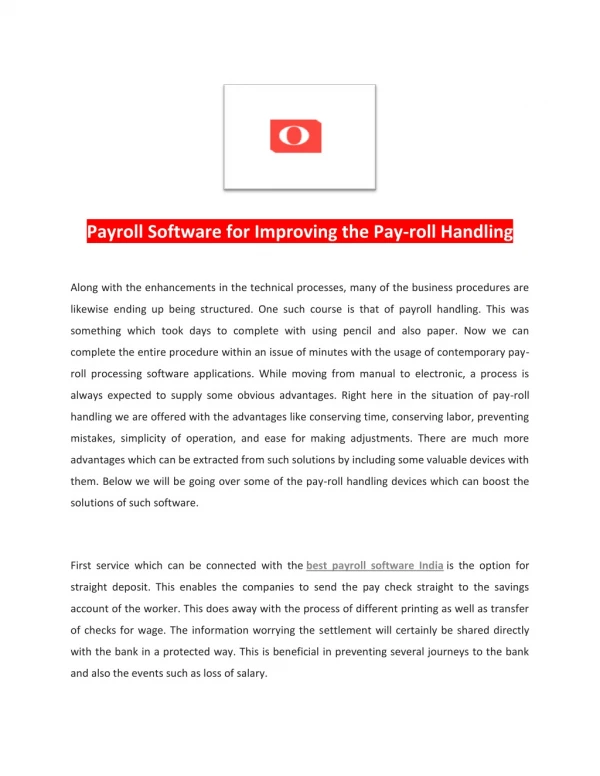 Best Payroll Software India | HR Management Software | Opfin