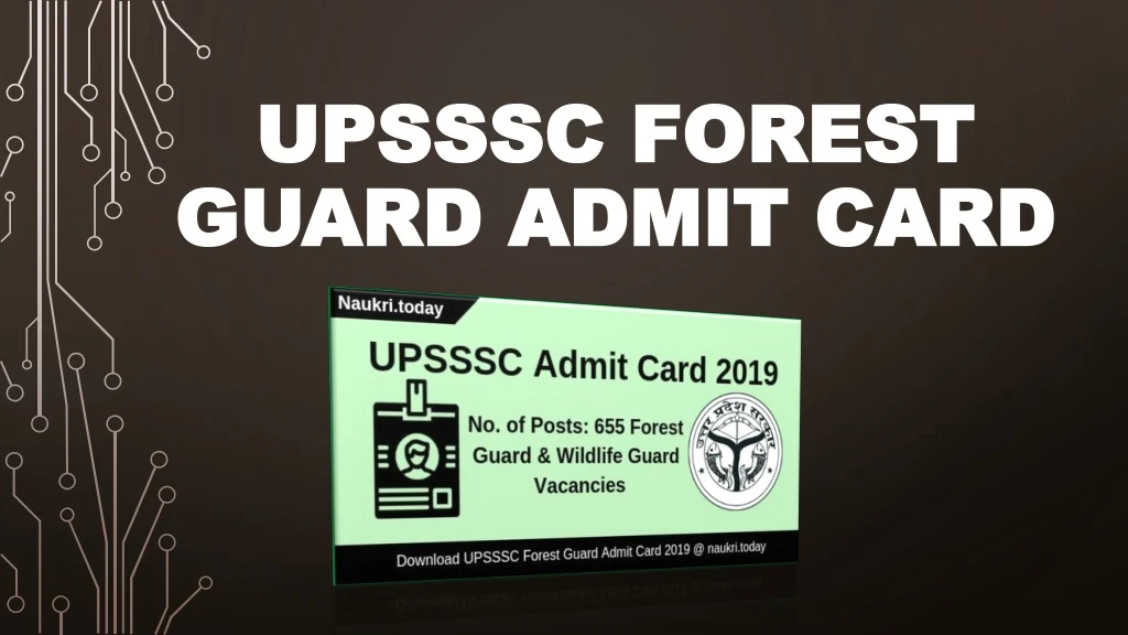 upsssc forest upsssc forest guard admit card