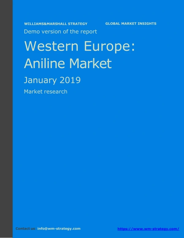 WMStrategy Demo Western Europe Aniline Market January 2019