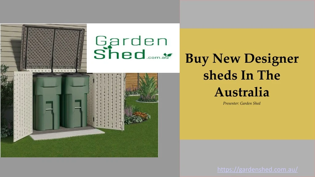 buy new designer sheds in the australia presenter