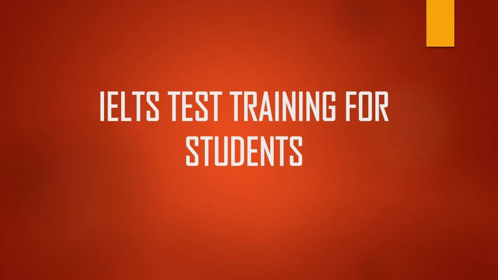 ielts test training for ielts test training