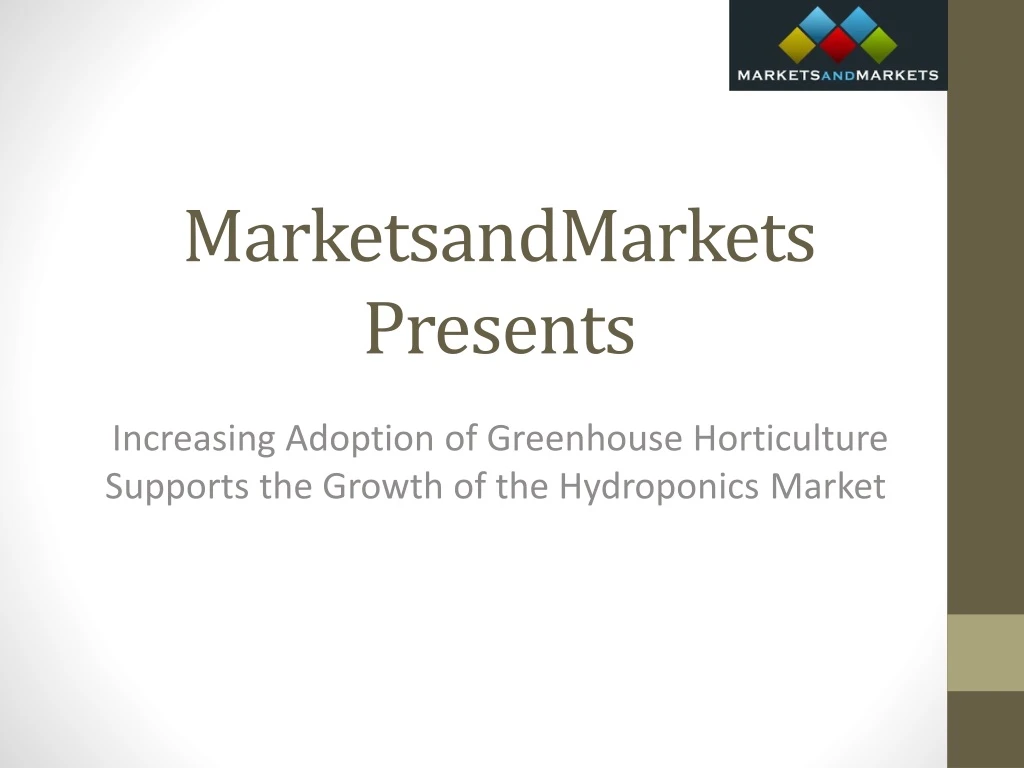 marketsandmarkets presents