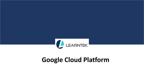 Google cloud flatform