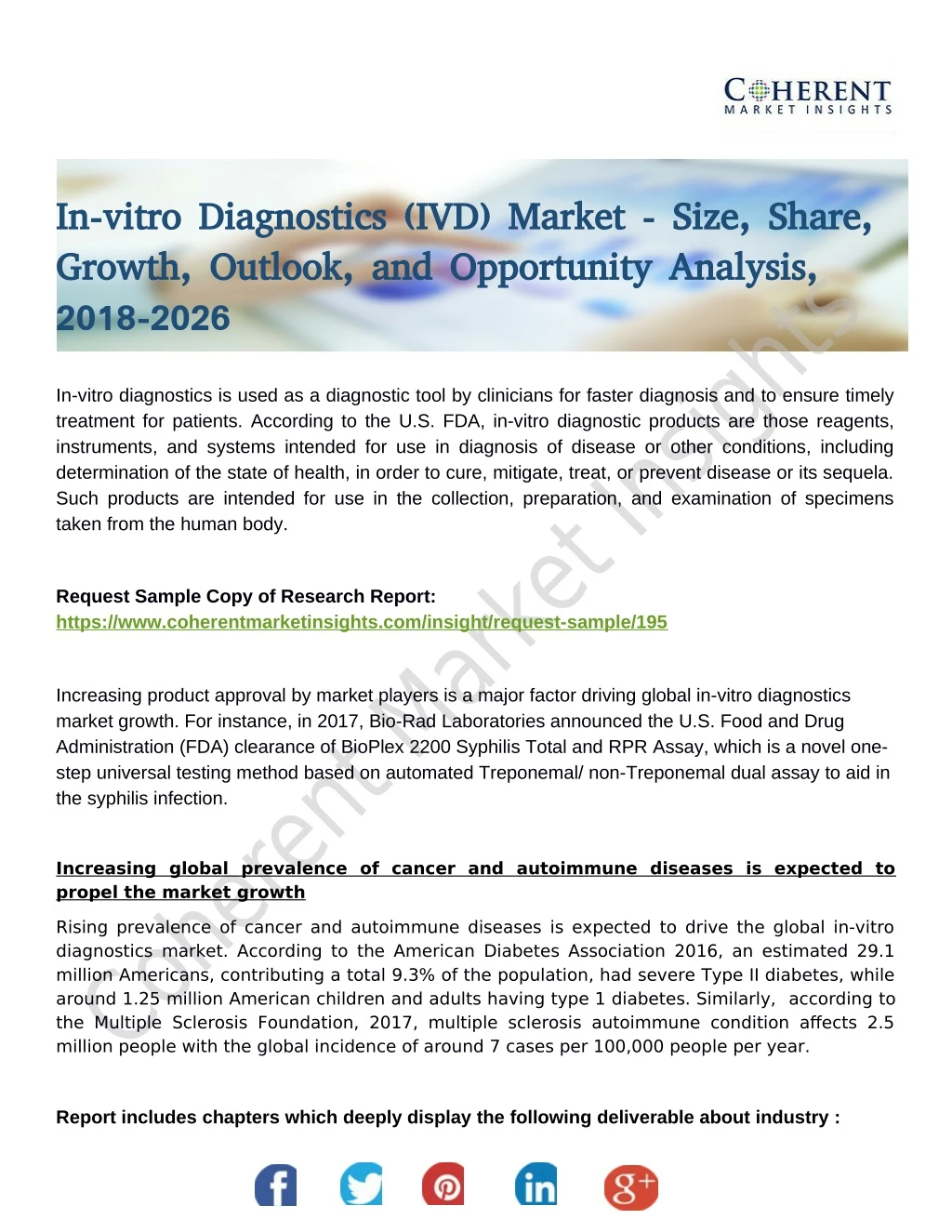 in vitro diagnostics ivd market size share