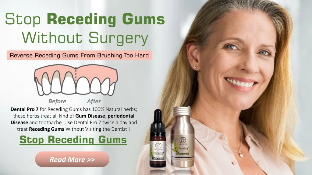 stop receding gums without surgery