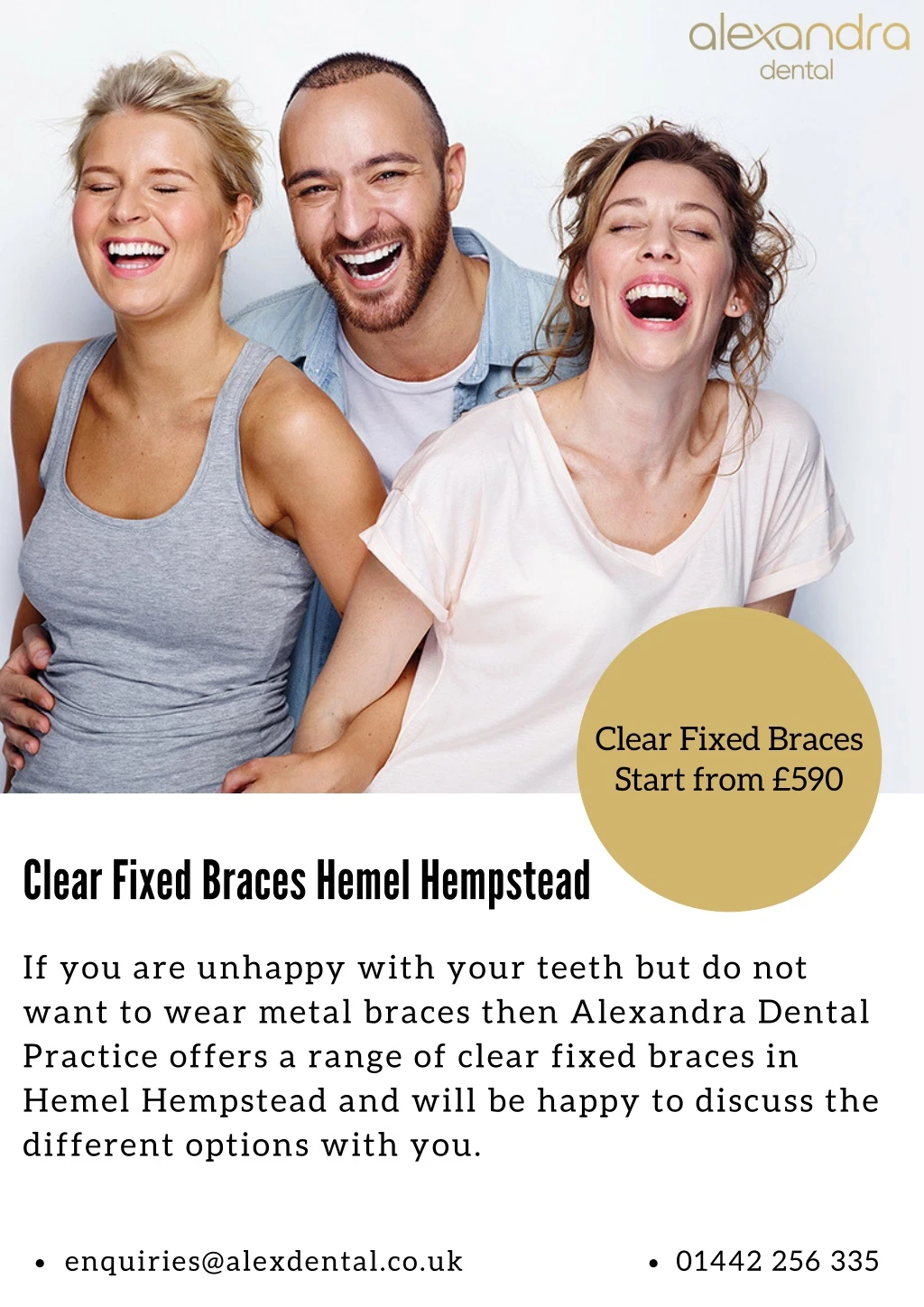clear fixed braces start from 590