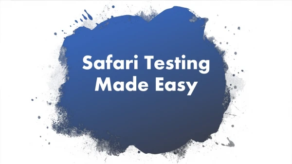 Safari Browser Testing Made Easy | Test Safari on Windows