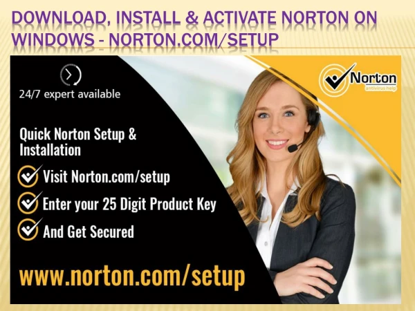 Download, Install & Activate norton on Windows - norton.com/setup