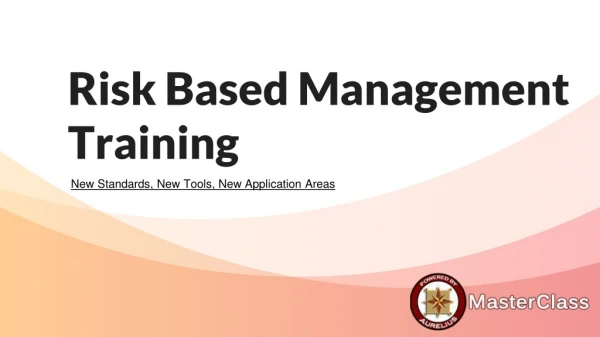 Risk Based Management Training