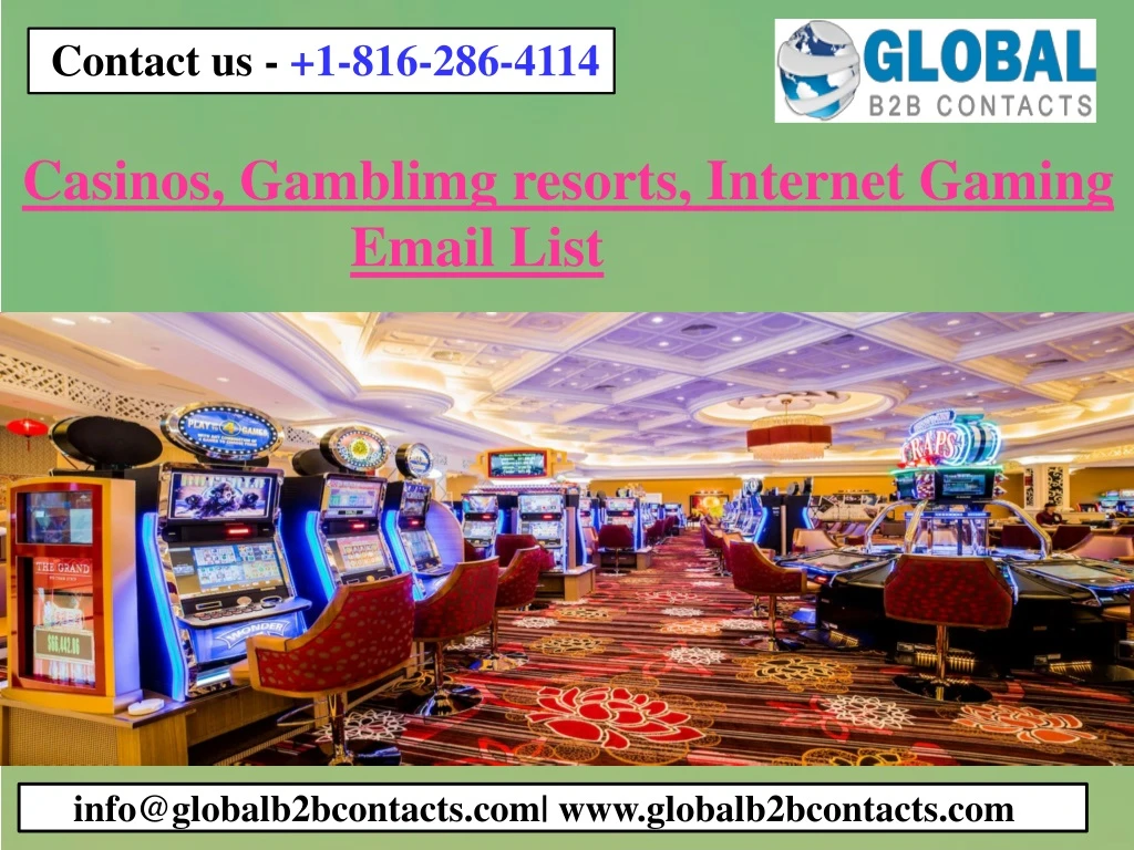 casinos gamblimg resorts internet gaming email list