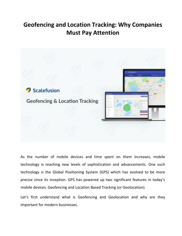 Geofencing and Location Tracking: Why Companies Must Pay Attention