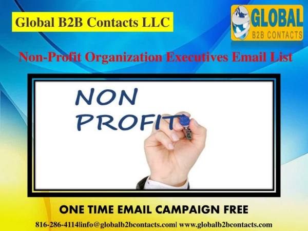 Non-Profit Organization Executives Email List