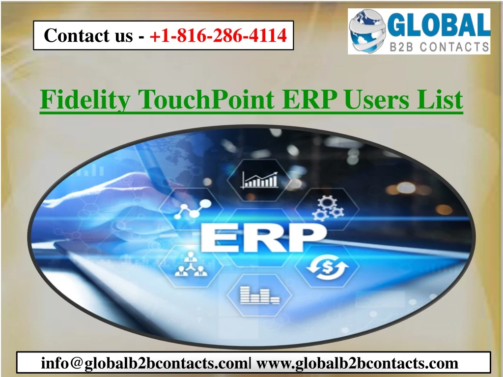fidelity touchpoint erp users list
