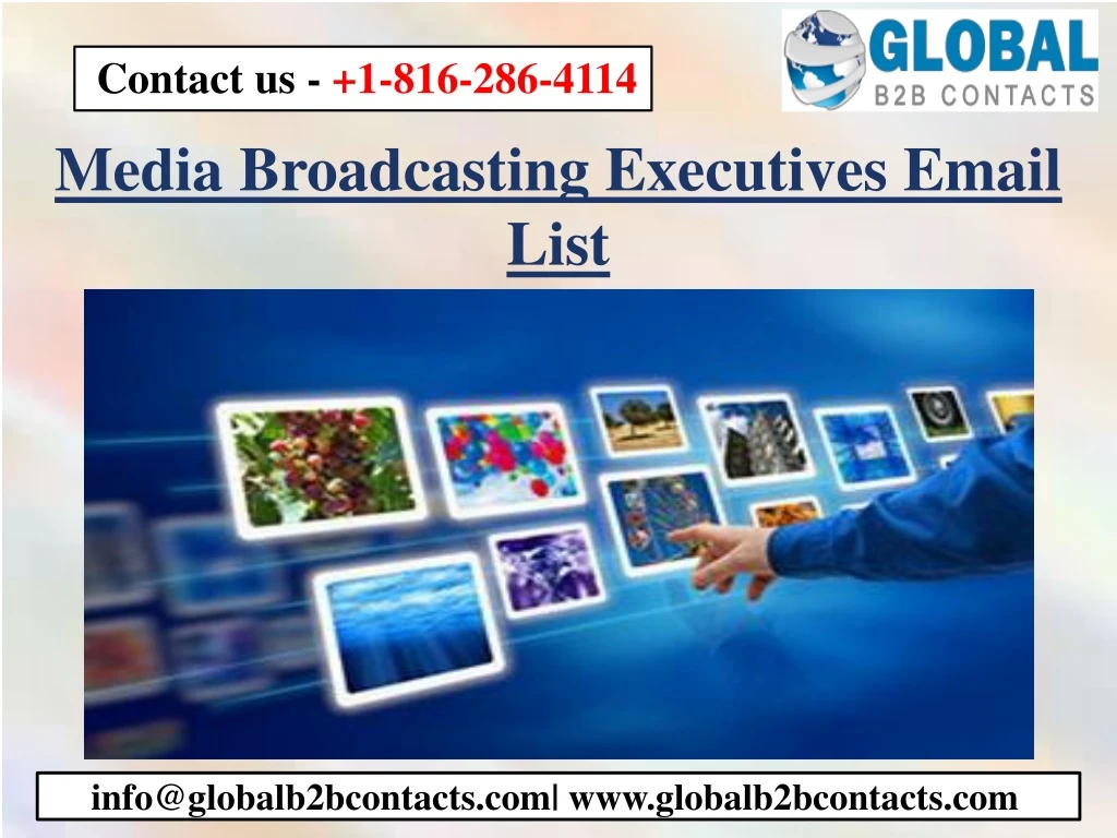 media broadcasting executives email list