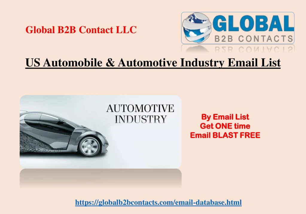 us automobile automotive industry email list