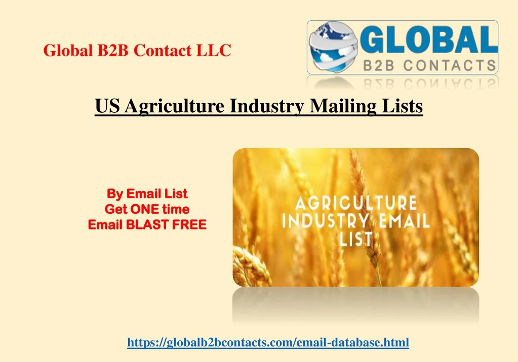 us agriculture industry mailing lists