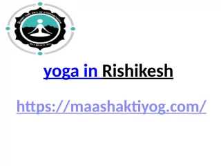 yoga teacher training in India - slide 1