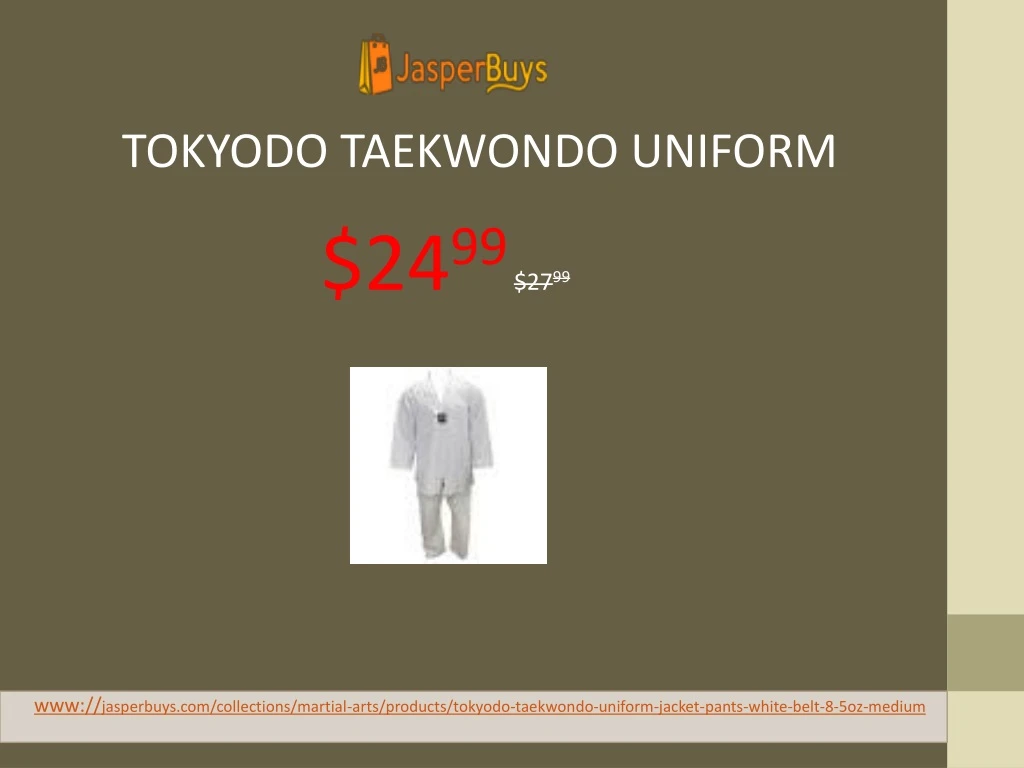 tokyodo taekwondo uniform