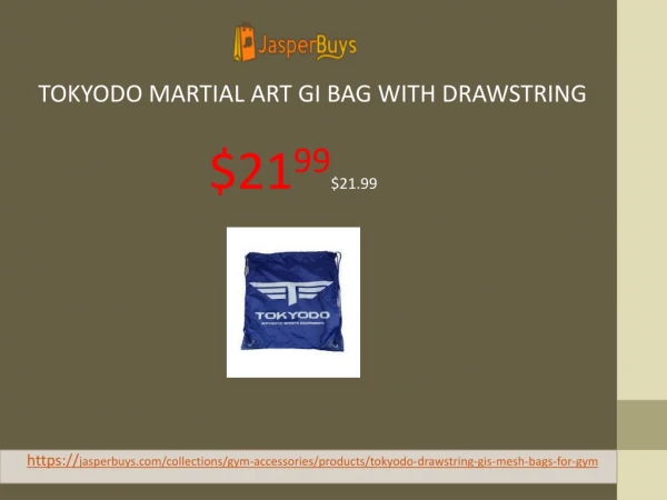 Tokyodo Martial Art Gi Bag with Drawstring - Multi Purpose Semi Mash Backpack - $21.99