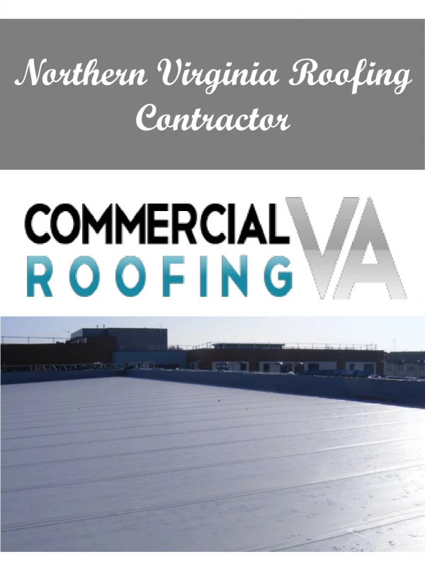Northern Virginia Roofing Contractor