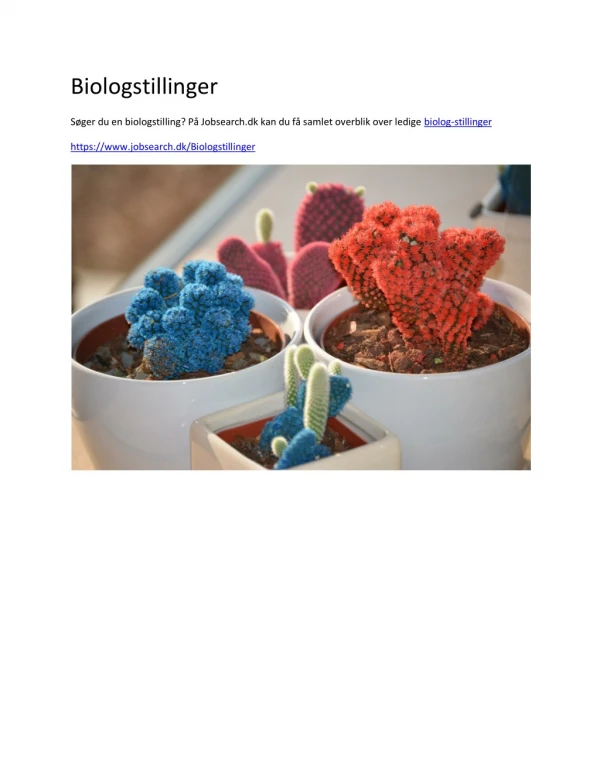 biologstillinger