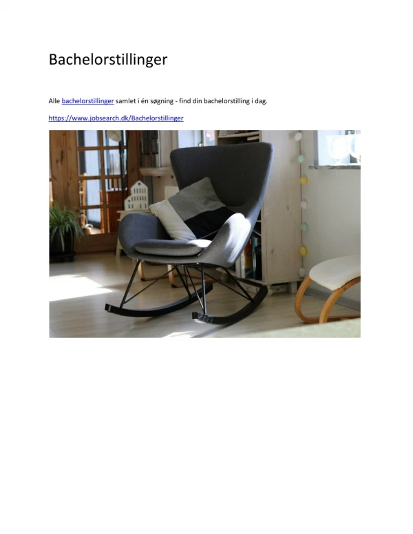 bachelorstillinger