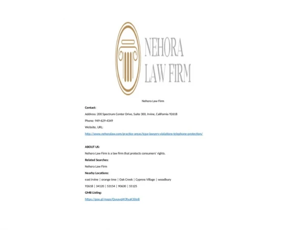 Nehora Law Firm