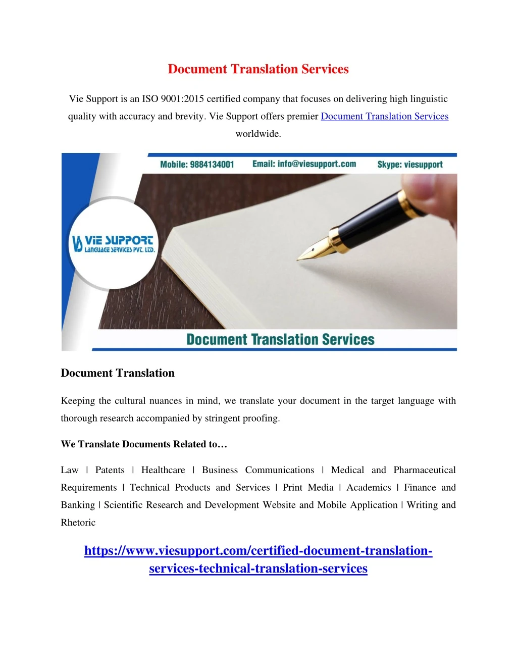 document translation services