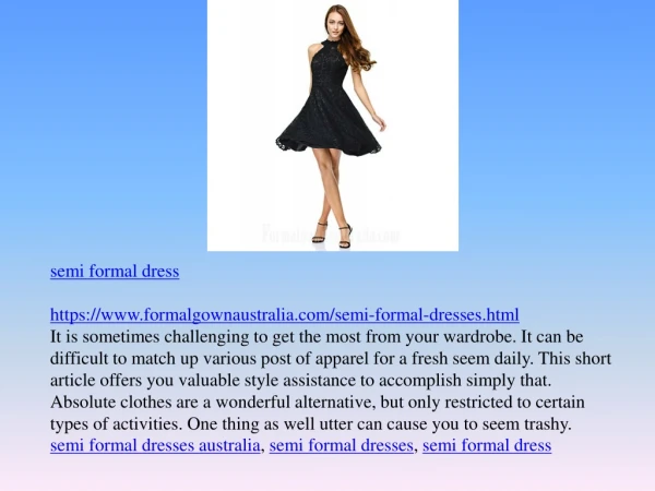 semi formal dress