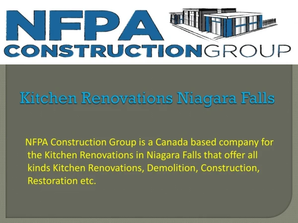 Kitchen Renovations Niagara Falls