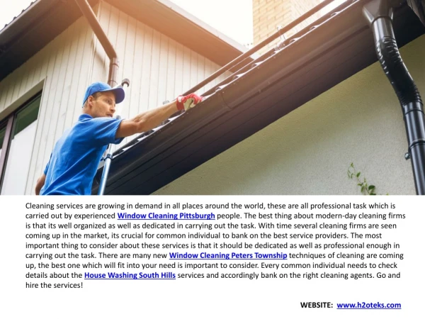 Gutter Cleaning Pittsburgh & Roof Cleaning South Hills