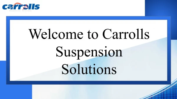 Best Spring Suppliers Online in Sydney | Carrolls Suspension Solutions
