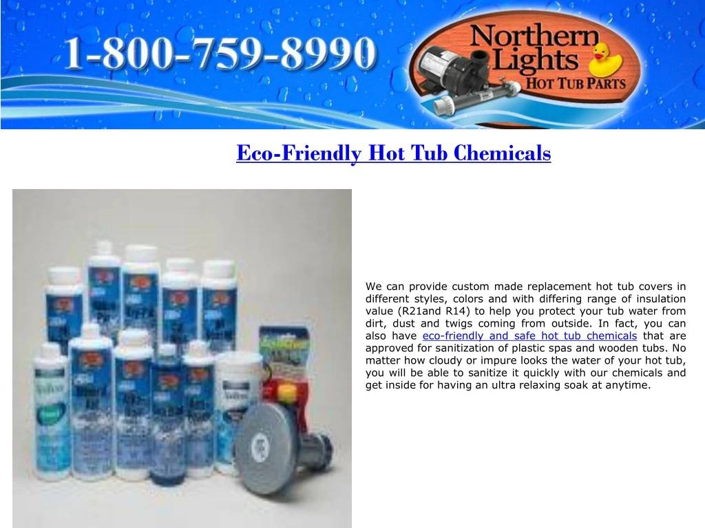 eco friendly hot tub chemicals