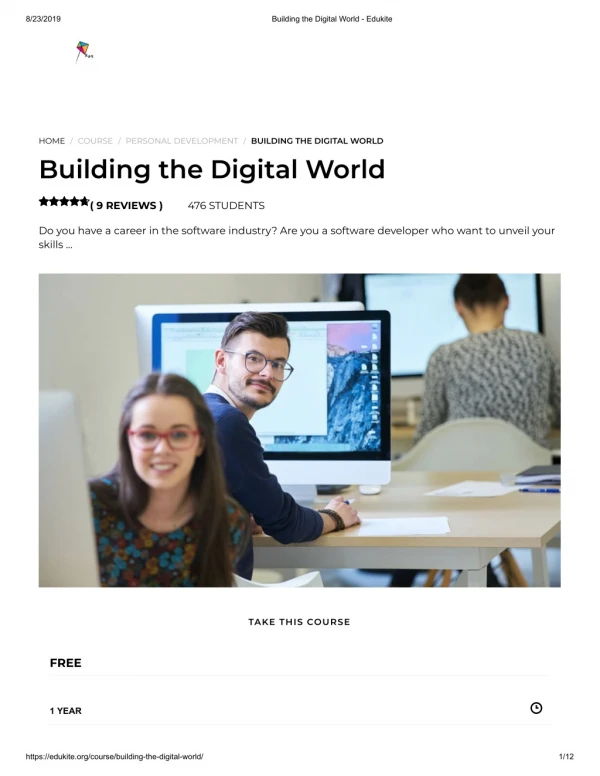 Building the Digital World - Edukite