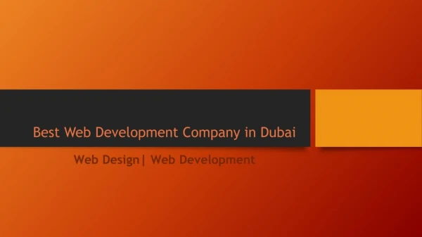 Best Web Development Company in Dubai