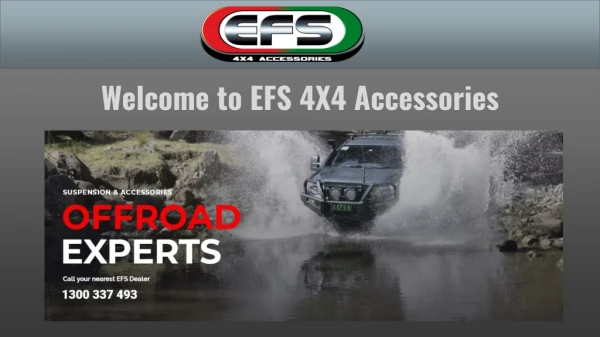Get the best deal on 4x4 suspension | EFS 4WD