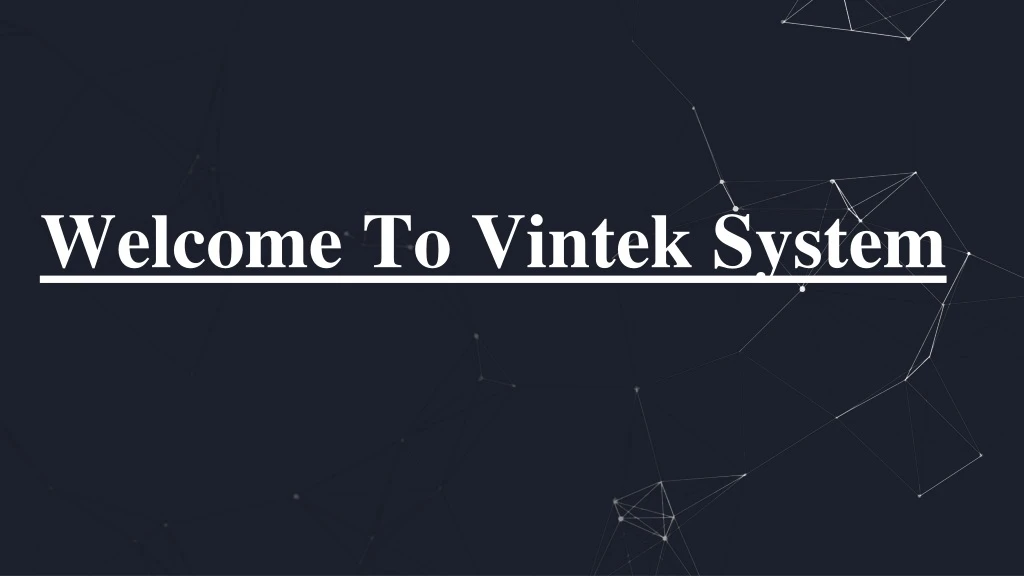 welcome to vintek system