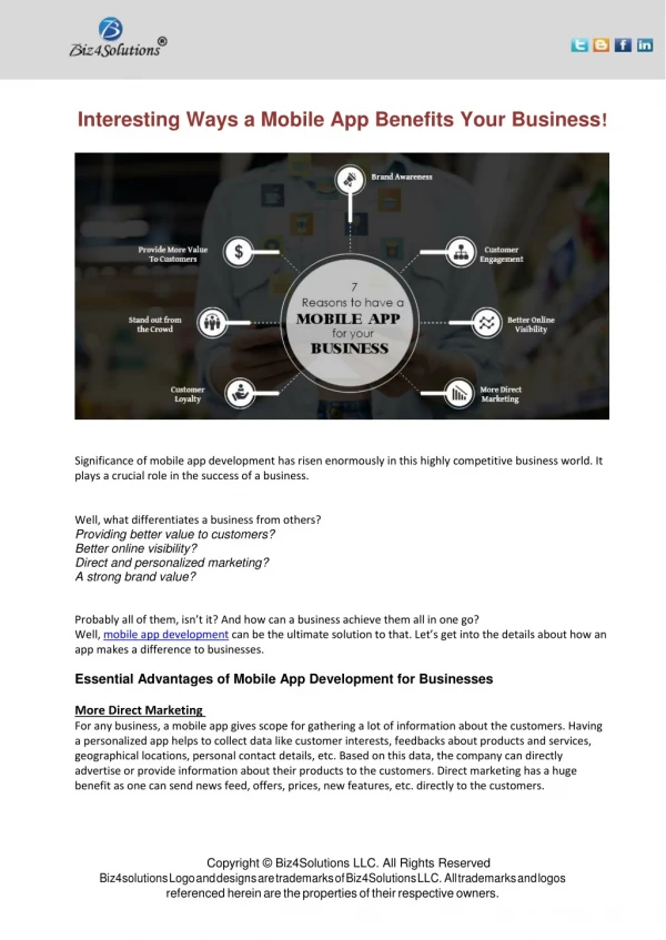 interesting ways a mobile app benefits your