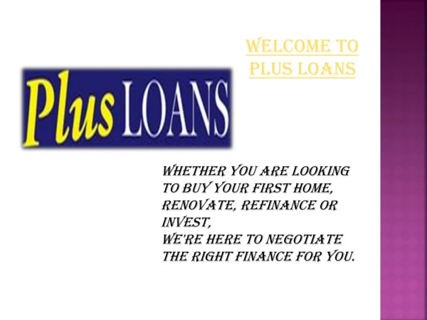 Finance Midland-Plus Loans